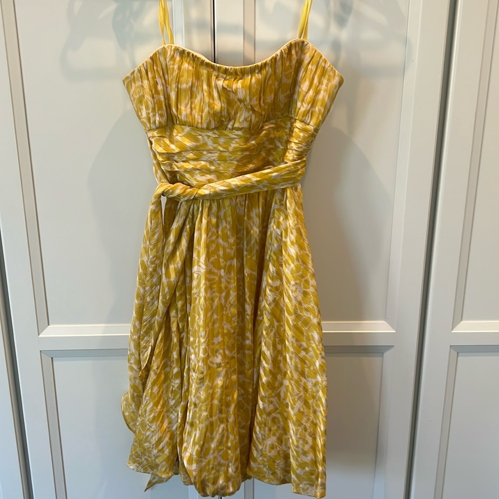 Silk strapless dress